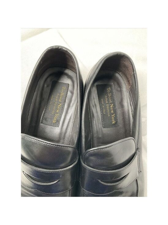 ?TO Boot New York Adam Derrick Devries Black Leather Penny Loafer US 10.5 Italy main image 9